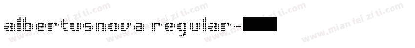albertusnova regular字体转换
